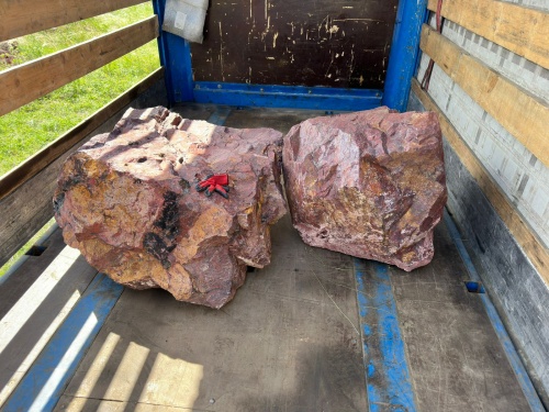 Ландшафтные глыбы красно-фиолетовые 200-1000 килограмм купить в Саратовской области