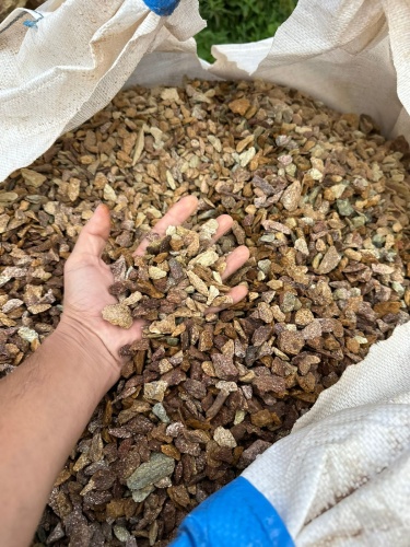 Златолит персиковый декоративная каменная крошка купить в Саратовской области