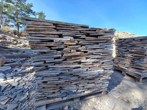 Плитняк златолит серебристый для фасада купить в Саратовской области