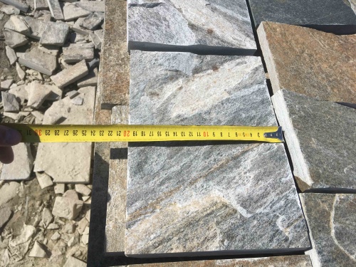 Плитка пилёная златолит Уральский для цоколя, отмостки купить в Саратовской области